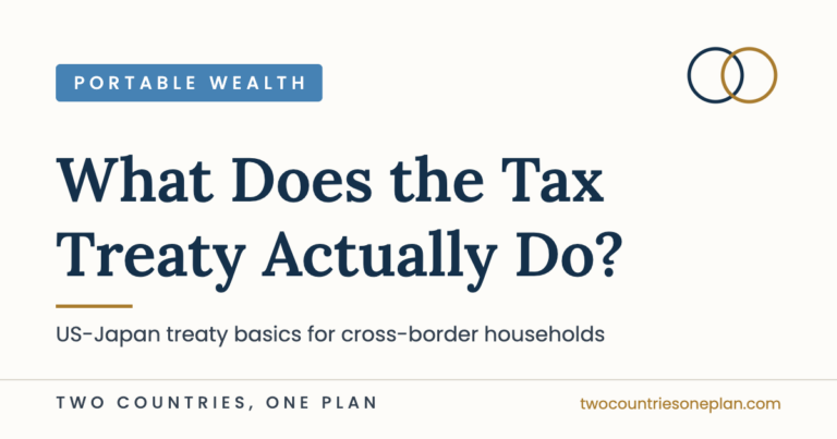 What Does the Tax Treaty Actually Do?